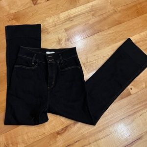 Never worn Swedish Hasbeens Boot Cut Mid Black Wash - size 28
